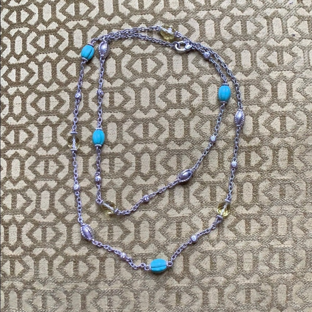 Long Stone Necklace